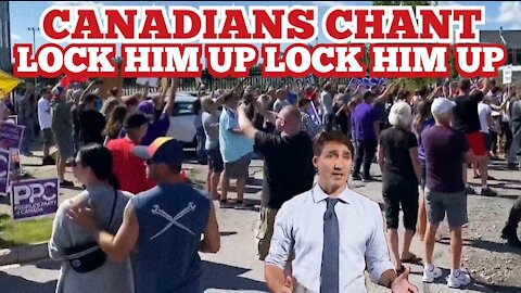 Canada Calls For Arrest Of Justin Trudeau. Angry Voters Surround Justin Trudeau Chanting lock him up