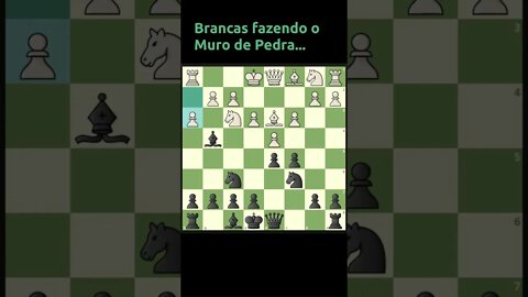 ATAQUE MURO DE PEDRA PARTIDA EMOCIONANTE PARA OS REIS #Shorts #Xadrez #Chess