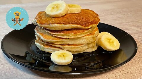 Super Fluffy Banana Pancakes Recipe / Pancakes Μπανάνας