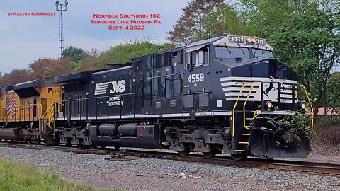 The Elusive Norfolk Southern 10Z with Union Pacific Power!! Hudson Pa. Sept. 4 2022 #NS10Z #RailFan