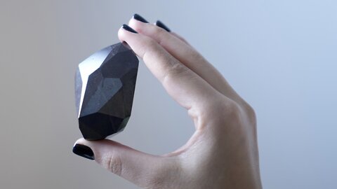 Out Of This World: 555.55-Carat Black Diamond Lands In Dubai