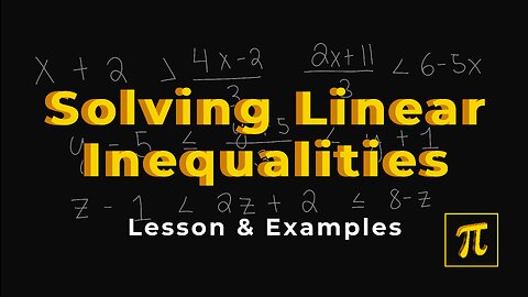 How to SOLVE LINEAR Inequalities? - Easy, it's just like equations!