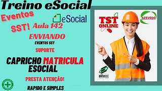 Aula 142 Suporte eSocial Matricula Funcionário Capricho l TSTONLINE Sistemas