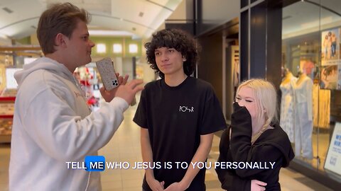 Asking Young Strangers Who Jesus Is: "I don't believe"....
