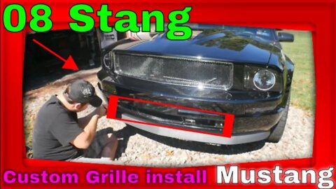 SICK WICKED 2008 Mustang Stealth Lower Grille Install & Revs