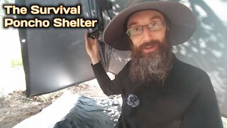 The Survival Poncho Shelter