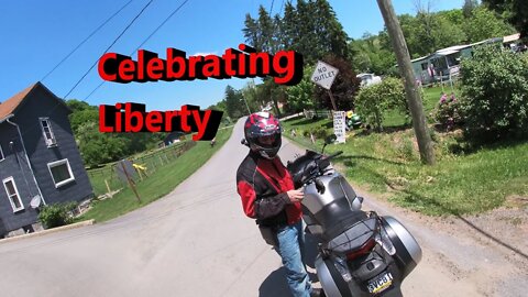 Memorial day motorcycle ride with my nephew from Dubois PA to Punxsutawney. ZX9R, NT700V.