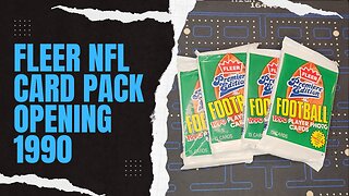 NFL Card Pack Opening Fleer 1990