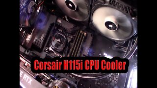 Corsair iCUE H115i RGB Pro XT, 280mm Radiator, Dual 140mm PWM Fans, Liquid CPU Cooler Installation