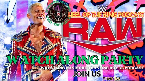 WWE Raw Live Watch Along Party Last Woman Standing Match & WrestleMania men's Tag Team Qualifiers