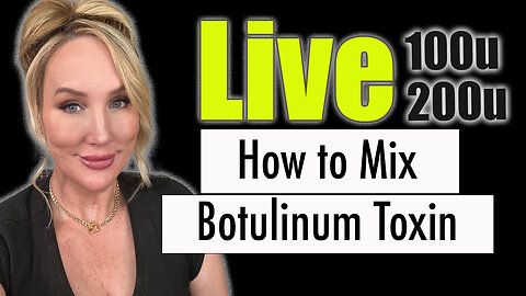 How to Mix Tox - 100u & 200u #diybotox