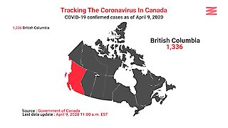 COVID 19 Confirmed Cases In Canada As Of April 9