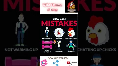 🔥6 bad gym mistakes🔥#shorts🔥#wildfitnessgroup🔥24 April 2022🔥