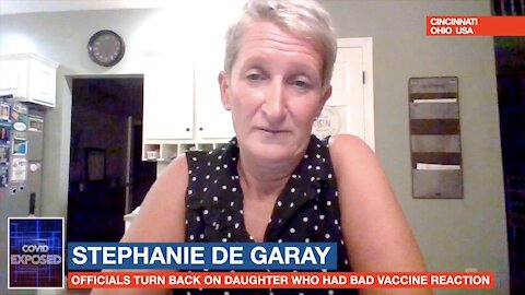 Why would anyone trust public Health Officials? Stephanie De Garay's daughter injured after Vaccine.