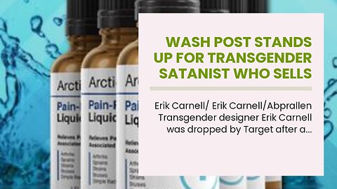 Wash Post stands up for Transgender Satanist who sells to Target…