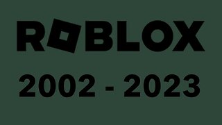 Evolution of the Roblox logo (2002-2023)