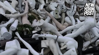 Naked and afraid: 20,000 mannequins take over 'zombie cemetery'