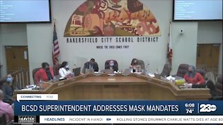 Bakersfield City School District responds to concerns over mask mandate