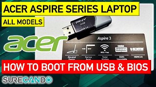 Acer Aspire Boot into USB, Disable Secure Boot, Enter BIOS. Quick fast solution. Series Laptops