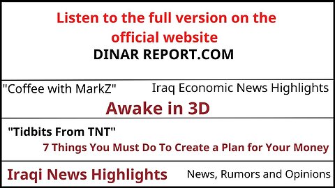 Bruce’s Big Call Dinar Intel Thursday Night 9-28-23