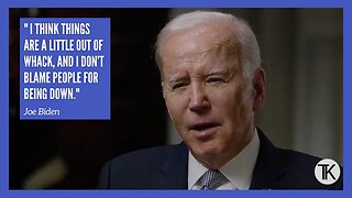 Biden Blames Covid, Inflation For People Being ‘Down’