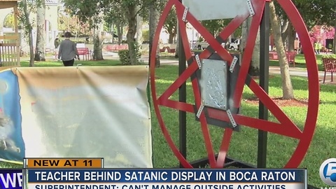 Middle school teacher responsible for Boca Raton Satanic pentagram