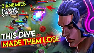 3 ENEMIES tried to KILL ME but NOTHING happened | Brody Gameplay Mobile Legends