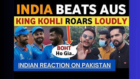 INDIAN GIRL REACTION ON INDIA BEATS AUSTRALIA | PAKISTANI PUBLIC REACTION