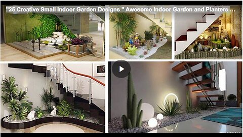 "25 Creative Small Indoor Garden Designs " Awesome Indoor Garden and Planters Ide