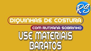 Treine a Costura Com Materiais Baratos DEP 141