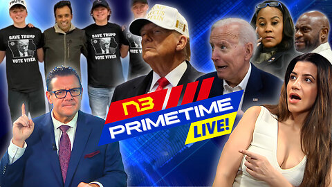 LIVE! N3 PRIME TIME: Trump vs Ramaswamy, Kerry Leaves, White House Chaos, Willis Drama, Biden Parody