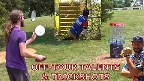 Lucky Trick Shots & Impressive Talents Of Disc Golfers OUTSIDE Of Tournament Play