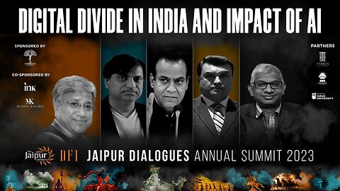 Digital Divide in India and Impact of AI - Maj Gen Rajiv Narayanan, Sankrant Sanu | #TJD2023