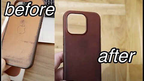 How to fix(refinish) Iphone Leather Case paint peeling off UMBER