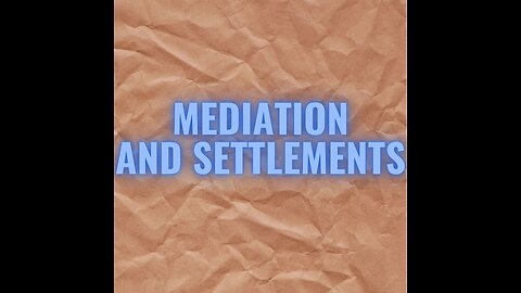 Suit 101- Art of Settlement- Mediation (Positive and Negative Aspects), Notary Protest.