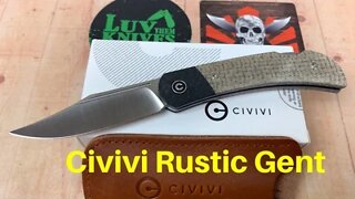 Civivi Rustic Gent / lightweight classy lock back
