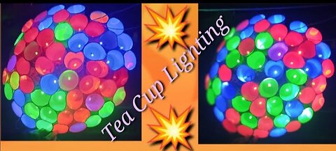 How to make tea paper cup colourfull lighting