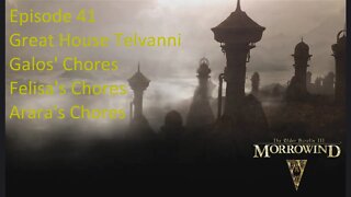 Episode 41 Let's Play Morrowind - Mage Build-Great House Telvanni- Galos, Felisa, and Arara's Chores