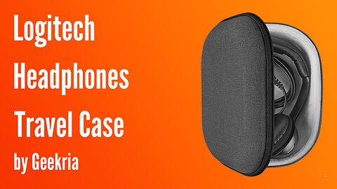 Logitech On-Ear Headphones Travel Case, Hard Shell Headset Carrying Case | Geekria