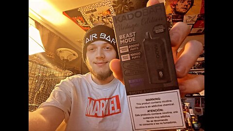 Reviewing KadoBar Vintage Edition Beast mode 20k Blueberry RoseMint! (Worst tasting vape!)