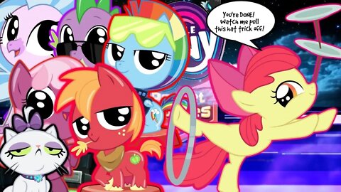 Retro Rainbow Dash & Friends vs LvL 3 Applebloom / Pocket Ponies