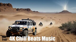 Chill Beats Music - House Fya | (AI) Audio Reactive Cinematic | The Dakar Rally