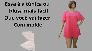 Uma blusa muito fácil de fazer com molde