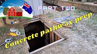 Finishing off the concrete pathway prep and more on the winch. Ep14 Part2