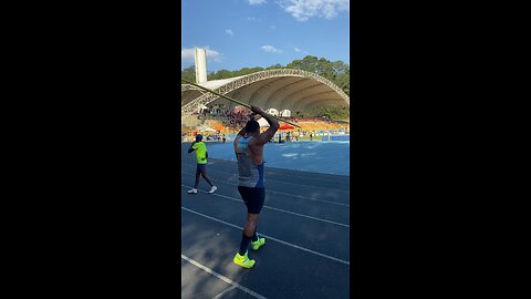 javelin throw. athletics competition in Brazil