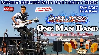 One Man Band Live Looping Inventor of The Only Drum For Guitarists!