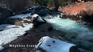 THE MOST GORGEOUS WATERFALL SECTION of Whychus Creek Trail! | HD Winter Snow Hiking Central Oregon