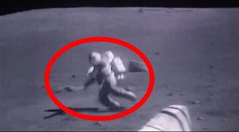 Astronauts falling on the Moon, NASA Apollo Mission Landed on the Lunar Surface