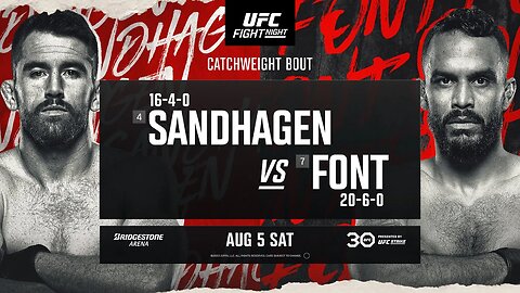 UFC Nashville: Sandhagen vs Font - August 5 | Fight Promo