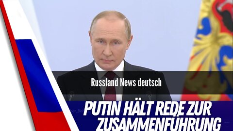 Präsident Putin zelebriert Eingliederung.